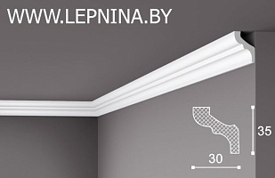 nmc decoplintus профиль mf экструд. 35х30мм белый 100шт/кор